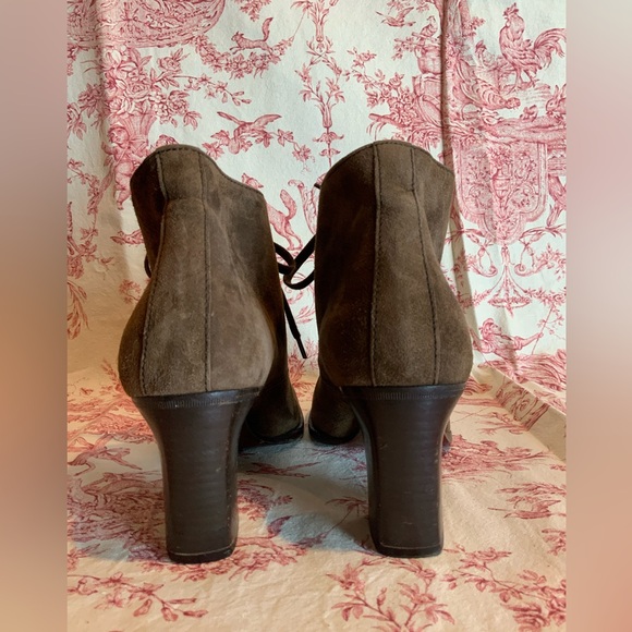 Ralph Lauren Collection purple label brown suede booties size 9 1/2 - Picture 8 of 13